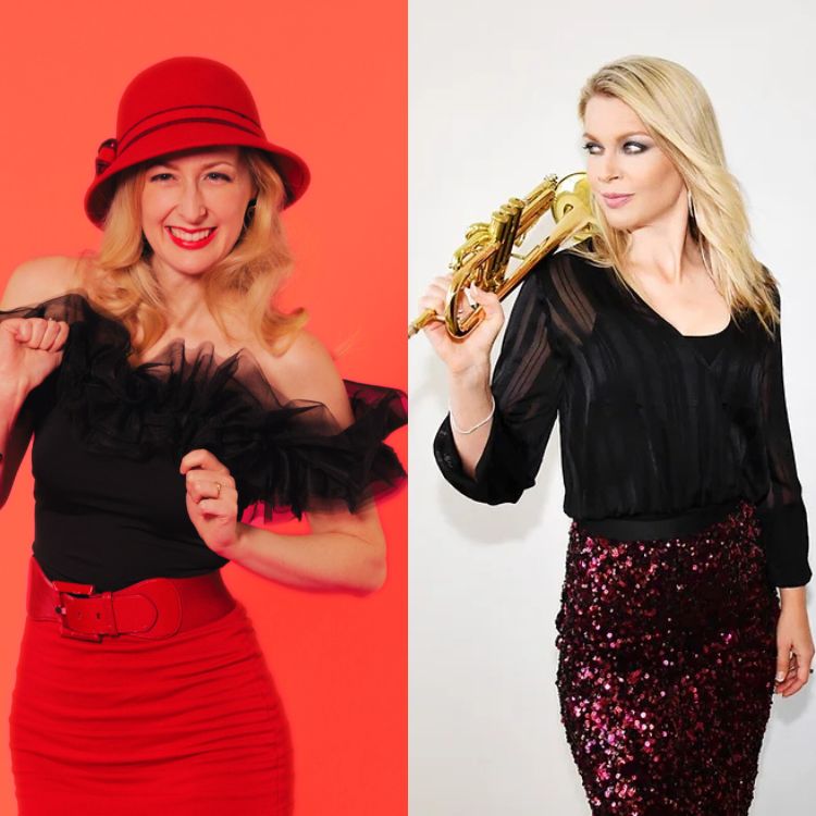 Janet Evra with Bria Skonberg